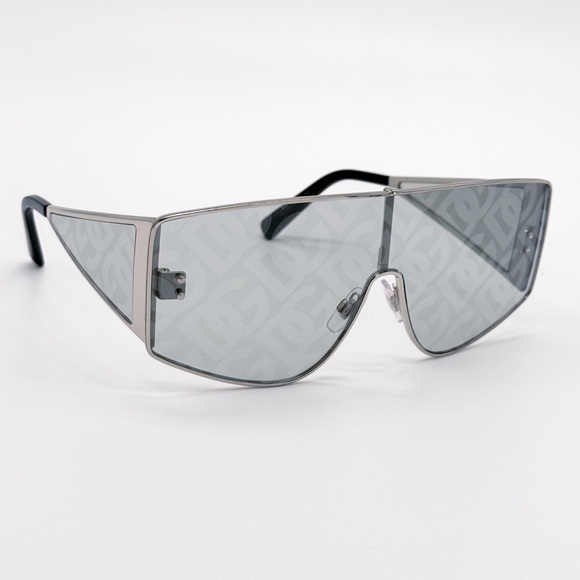 NEW DOLCE&GABBANA DG2305 05/AL SILVER METAL SQUARE UNISEX SUNGLASSES - Picture 4 of 11